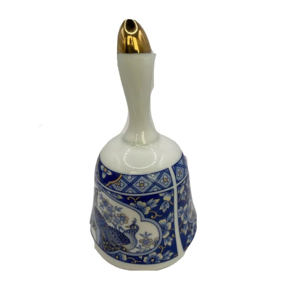 VINTAGE PORCELAIN JAPANESE BELL ROYAL PEACOCK JAMESTOWN CHINA MADE IN JAPAN